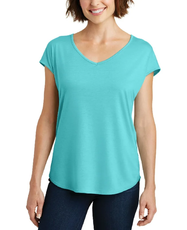 Cool Sweatshirts Women's Drapey Cross-Back Yoga Tee with V-Neck