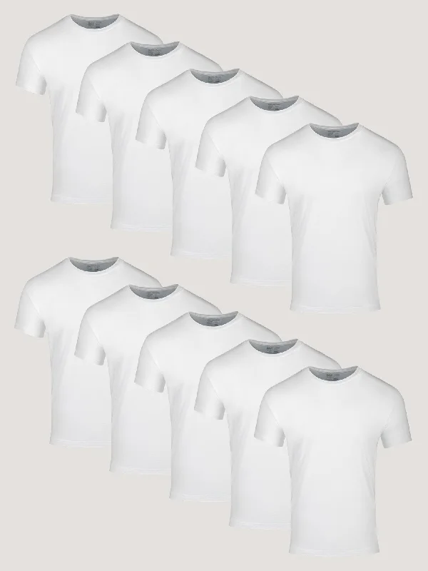 Street Pants All White Crew 10-Pack