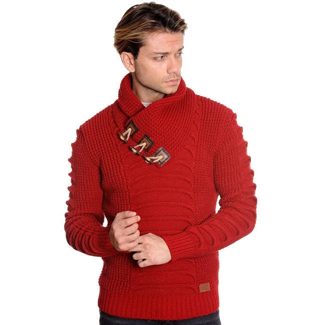 Stylish Casuals TABE RED PULLOVER SWEATER