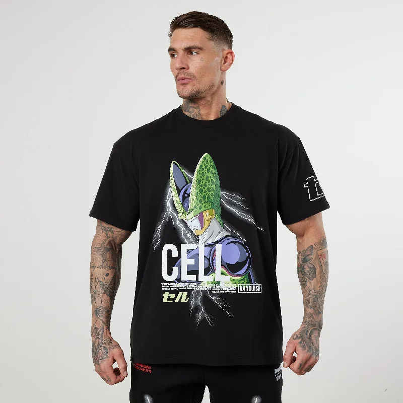 Functional Pants Vanquish DBZ CS Cell Black Oversized T Shirt