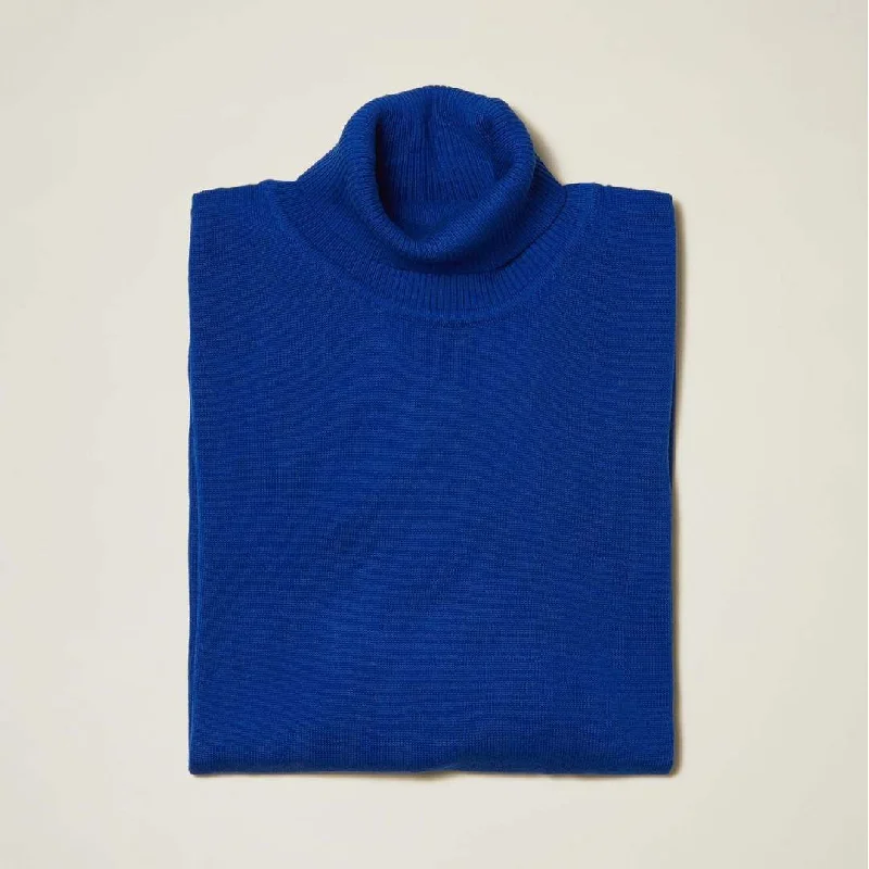 Classic Accessories Inserch Royal Blue Turtleneck Sweater - SYM