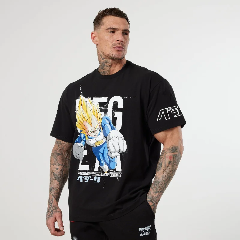 Urban Footwear Vanquish DBZ CS Vegeta Black Oversized T Shirt