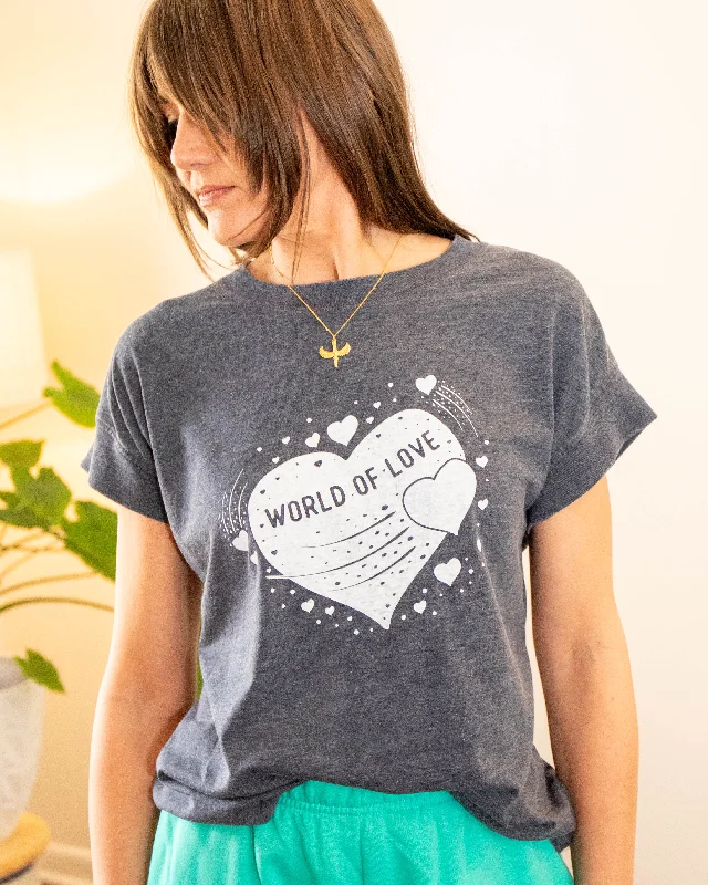 Modern Footwear World of Love Washed Navy Tee