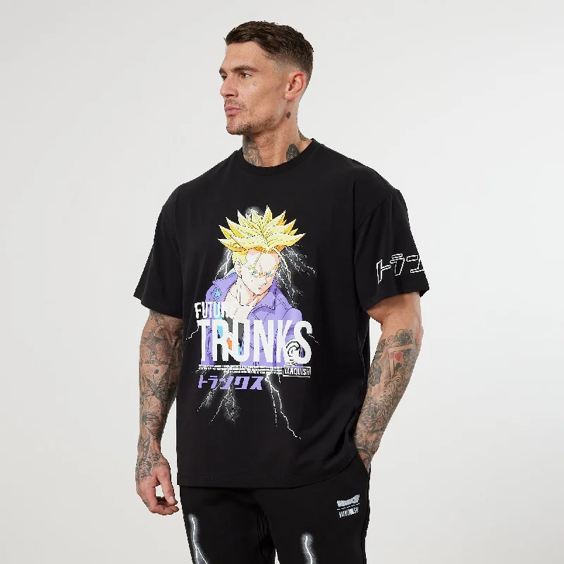 Classic Hoodies Vanquish DBZ CS Trunks Black Oversized T Shirt