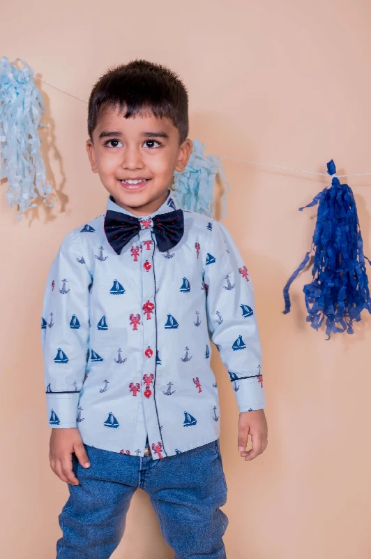 Relaxed Footwear Pre-Order:  Life is Nautical Shirt with Bow Tie