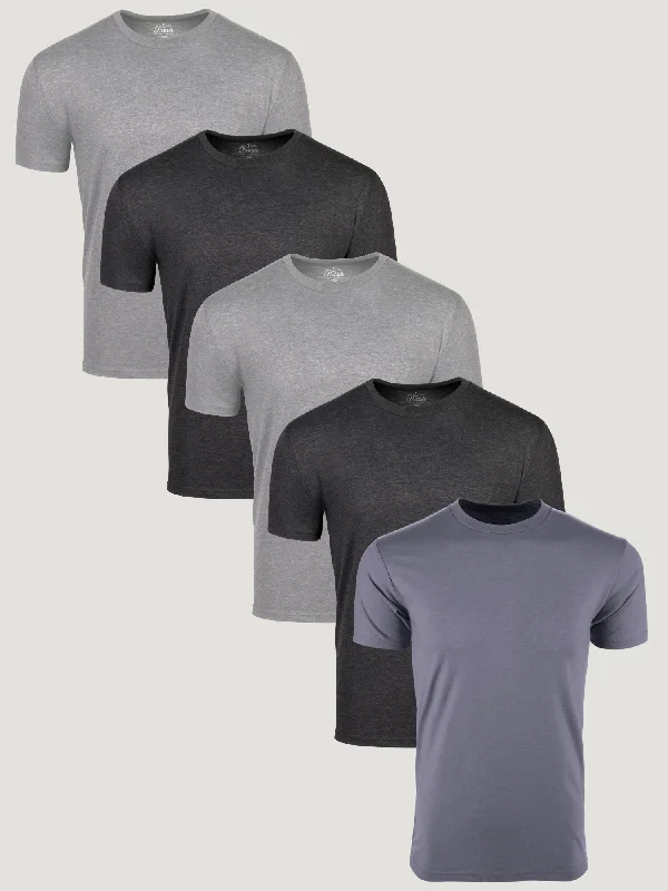 Casual Tops All Grey 5-Pack