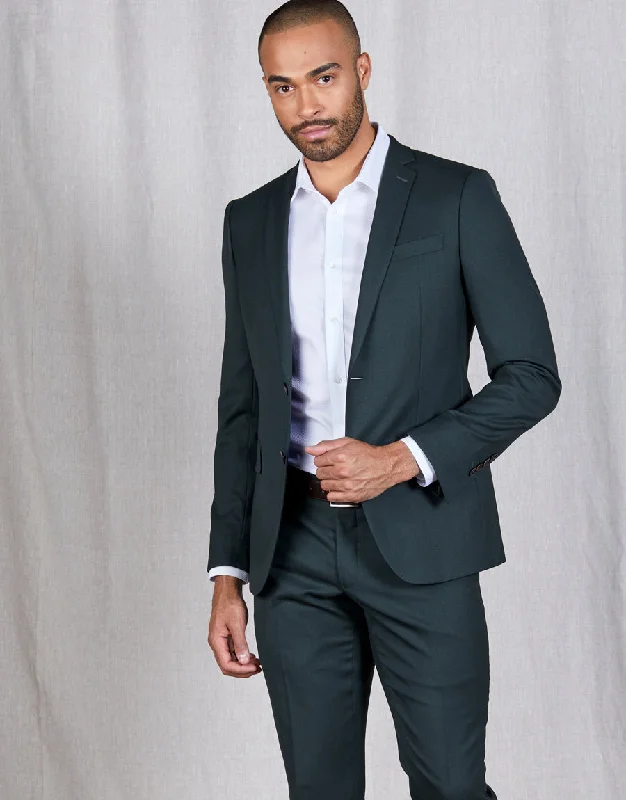 Practical Jeans Cooper Dark Green Suit Jacket