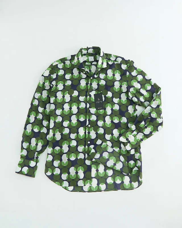 Stylish Outerwear Circle Print Shirt