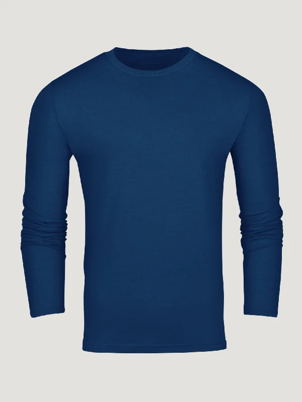 Classic Pants Dark Cobalt Long Sleeve Crew Neck