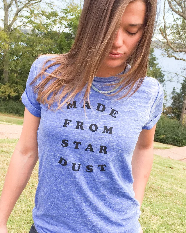 Simple Shirts Made From Star Dust - Unisex Burnout Royal Tee