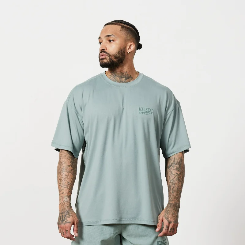 Practical Jackets Vanquish Utility Frost Green Oversized T Shirt