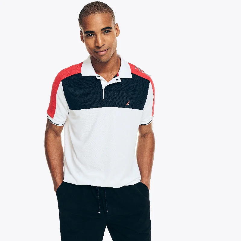 Fashion Suits Nautica Mens Navtech Sustainably Crafted Classic Fit Polo