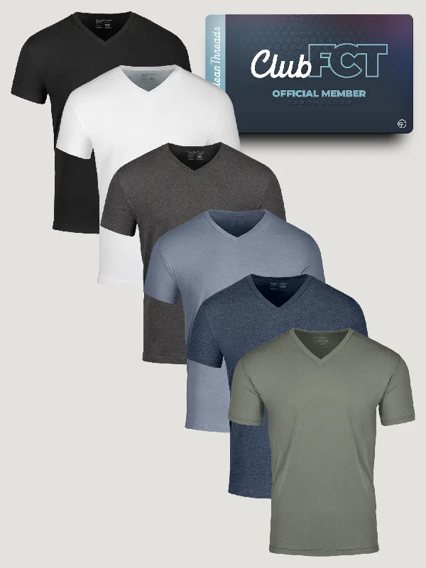 Casual Styles Best Sellers Member V-Neck 6-Pack