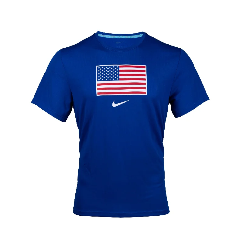 Warm Layers Nike Team USA Men's Miler T-Shirt