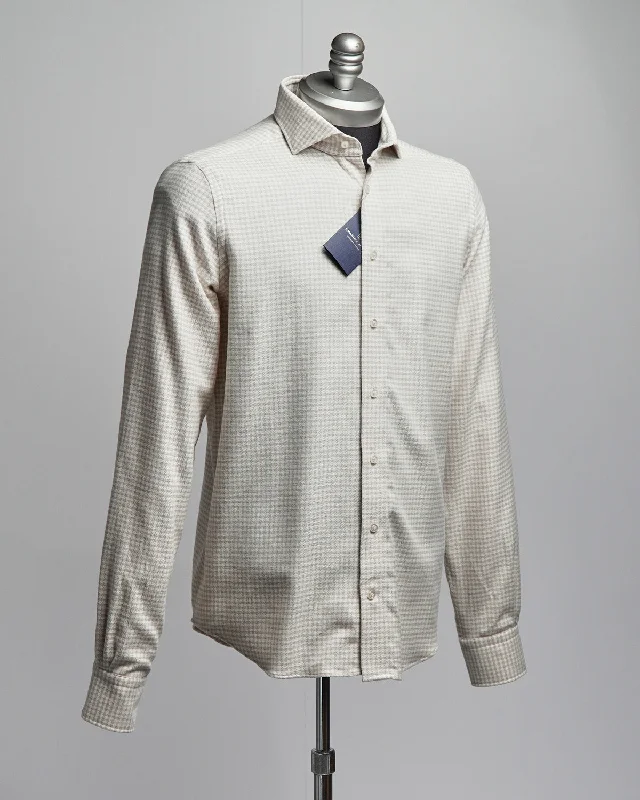 Practical Sweaters Gingham Brushed Flannel Twill Casual Shirt