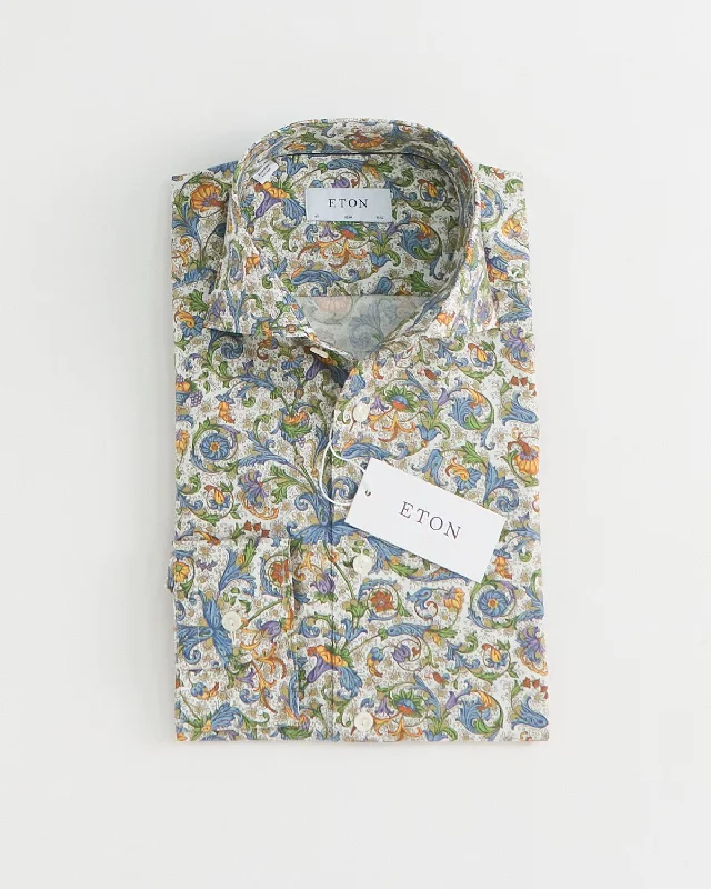 Smart Footwear Floral Print Slim Shirt