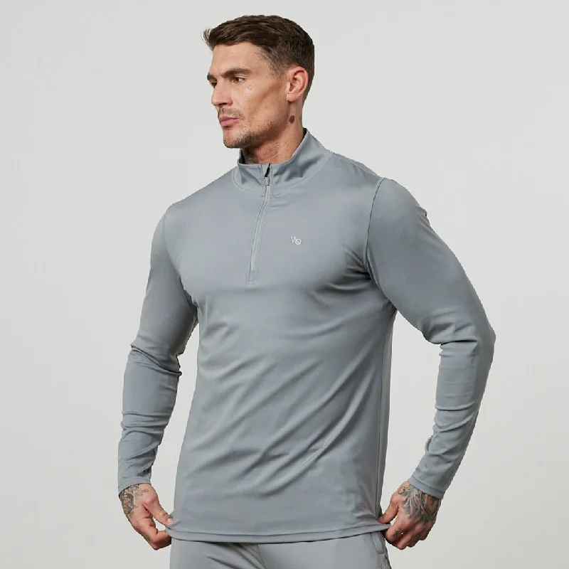 Relaxed Tops Vanquish Essential Steel Grey Performance 1/4 Zip Top