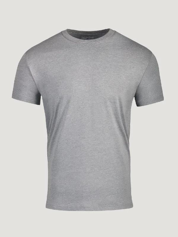 Sleek Tops Heather Grey Crew Neck