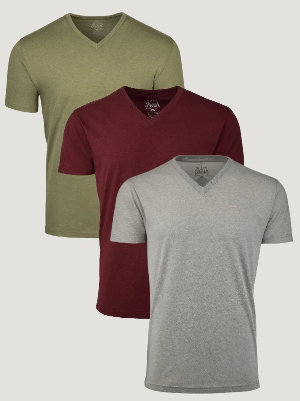 Trendy Layers Assorted V-Neck 3-Pack FINAL SALE