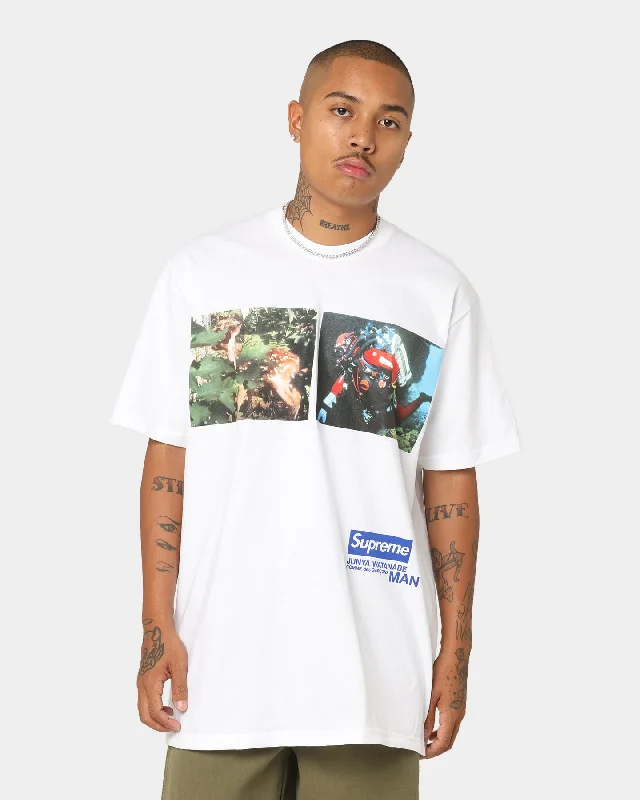 Stylish Shirts Supreme X Junya Nature T-Shirt White