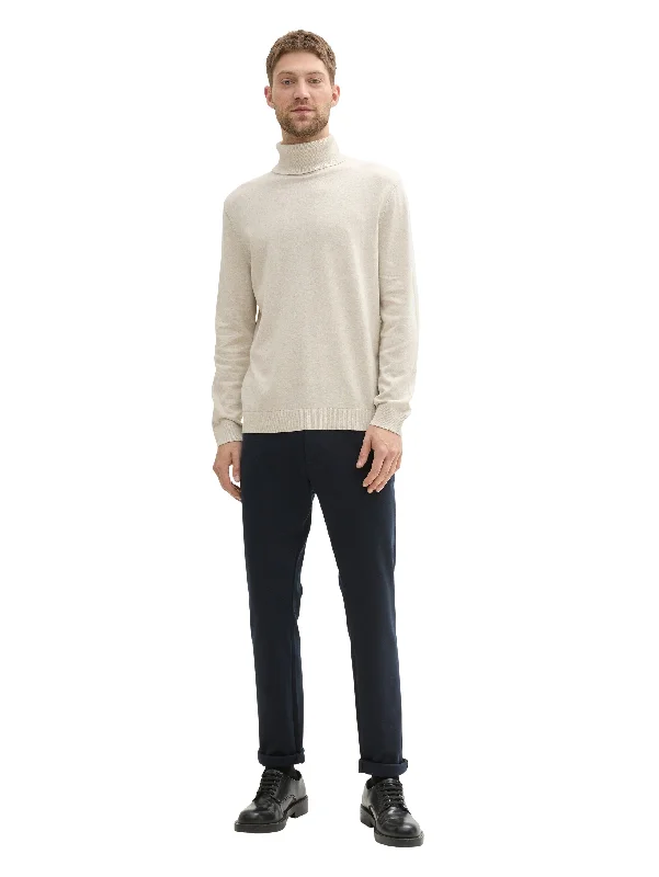 Practical Jeans Tom Tailor Light Sand Turtle Neck Basic Sweater