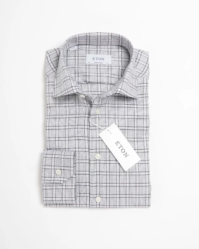 Modern T-shirts Check Twill Contemporary Shirt