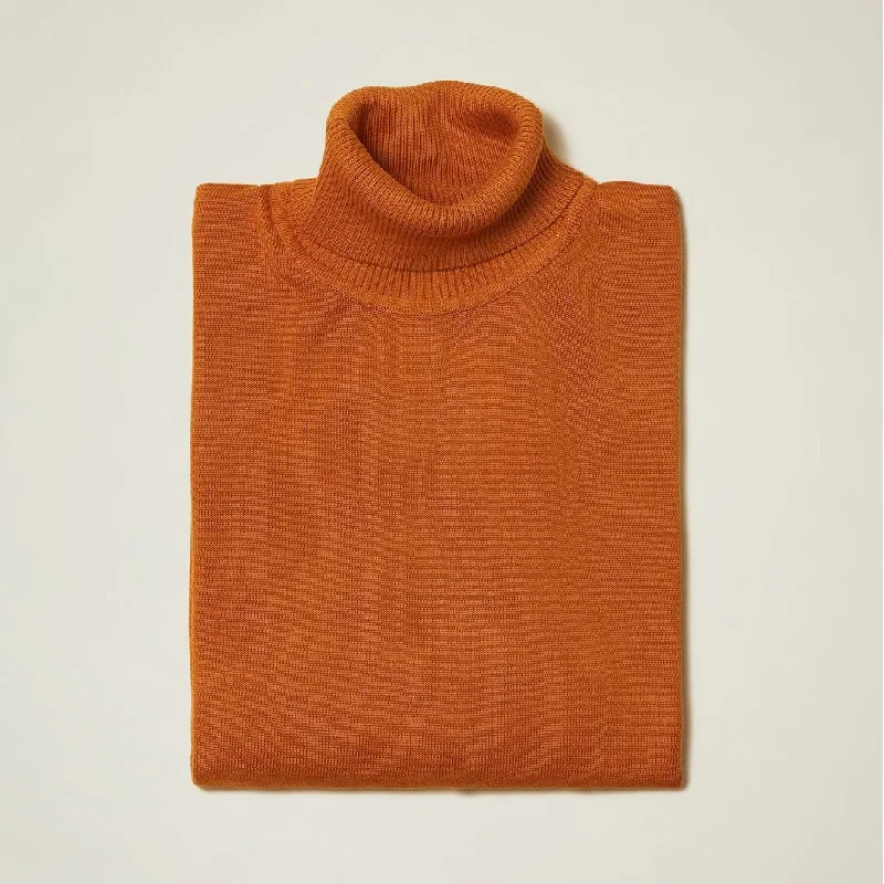 Premium Jeans Inserch Rust Turtleneck Sweater - SYM