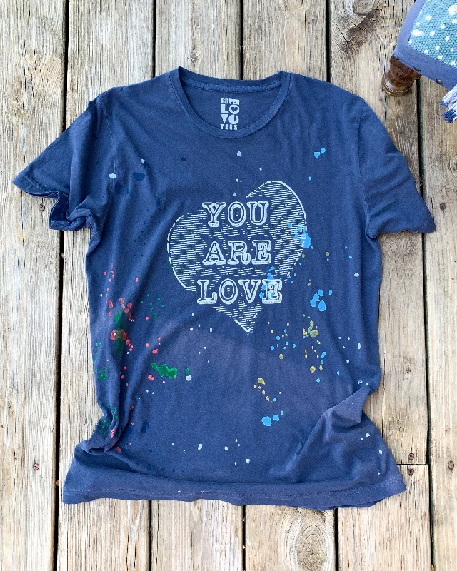 Modern T-shirts You Are Love - Navy Unisex Splatter Tee