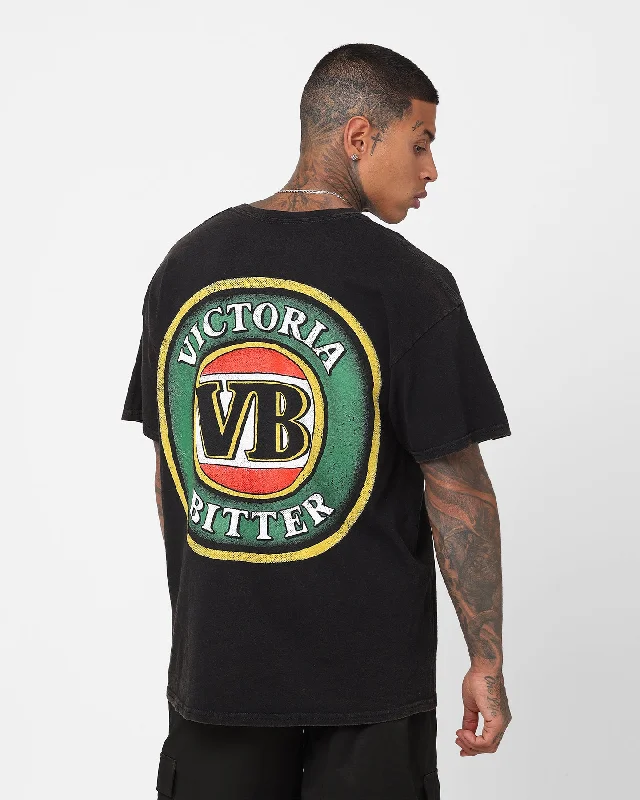 Smart Denim Goat Crew X Victoria Bitter VB Vintage T-Shirt Black Wash