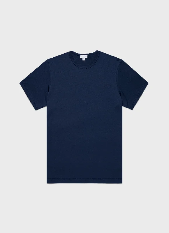 Trendy Layers Men's Classic T-shirt in Ink Blue