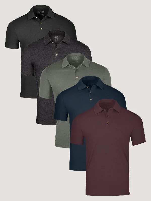 Casual Styles Winter Essentials Polo 5-Pack