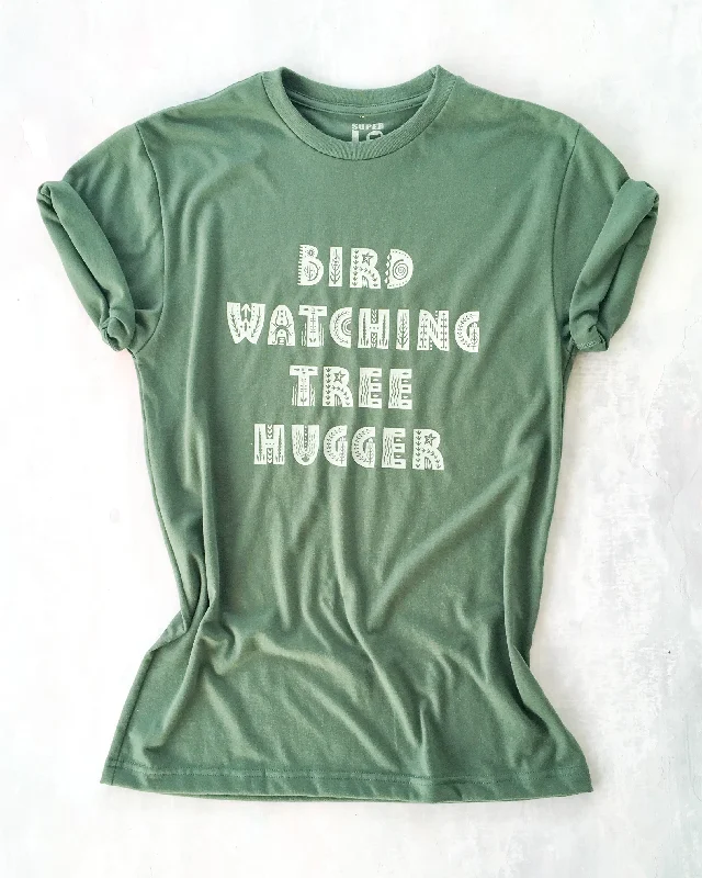 Relaxed Suits BIRD WATCHING TREE HUGGER - Organic Unisex Tee