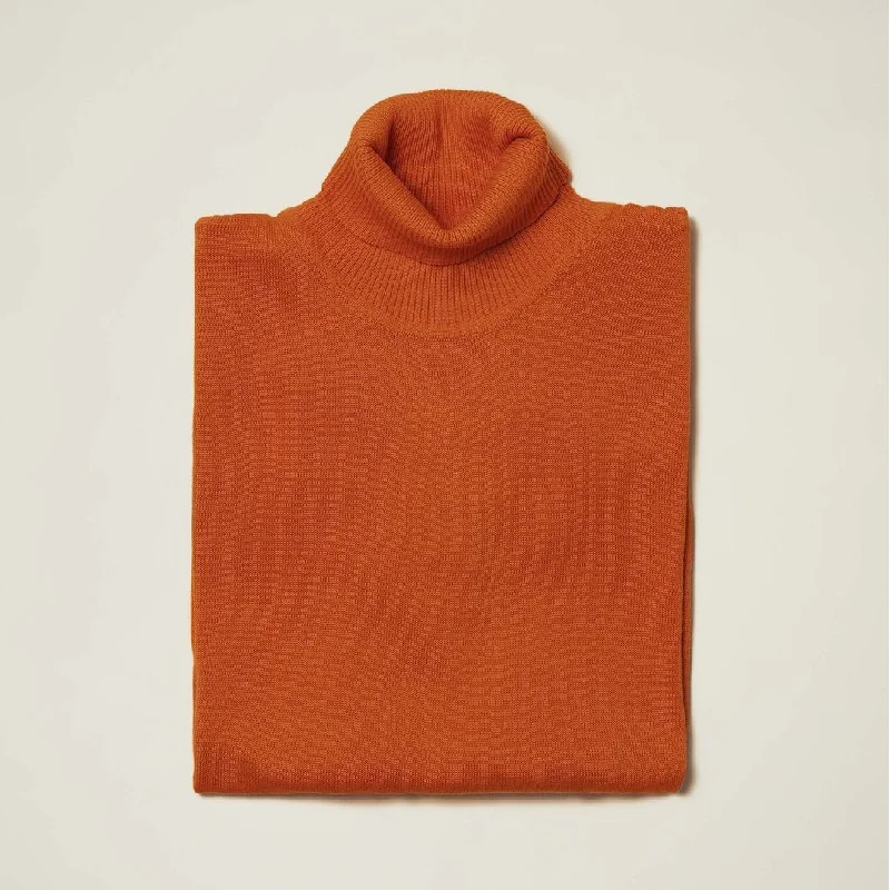 Cool Pants Inserch Orange Turtleneck Sweater - SYM