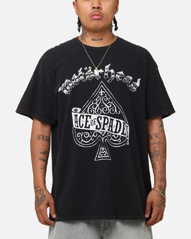 Fashion Shirts Motorhead Ace Up Your Sleeve T-Shirt Faded Black