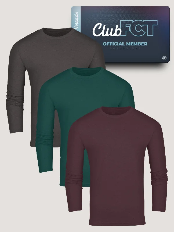 Stylish Accessories Winter Essentials Long Sleeve Crew Member 3-Pack