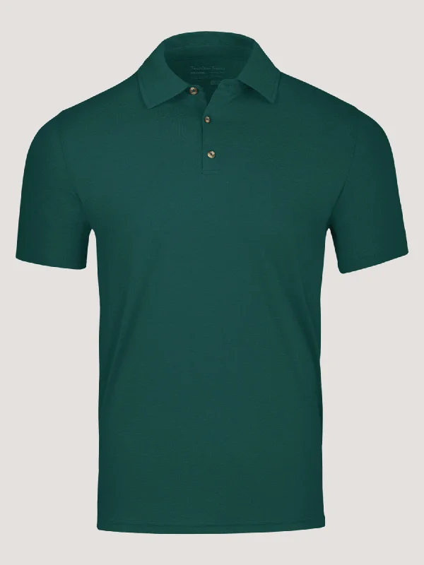 Smart Sweaters Dark Emerald Torrey Polo