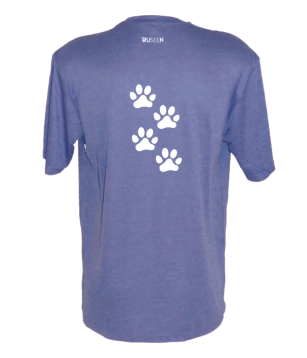 Comfortable Shirts Men's Reflective Short Sleeve Shirt - Paw Prints