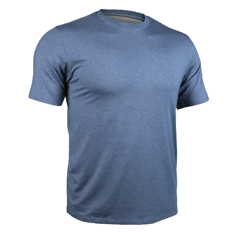 Casual Footwear 2UNDR Luxury Crew Tee - HEATHERED INDIGO