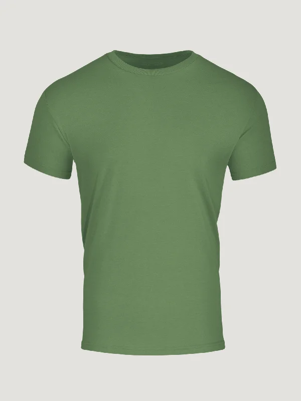 Sporty Looks Cactus Green Crew Neck FINAL SALE