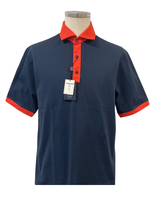 Comfortable Sweaters Margate Navy and Red Polo