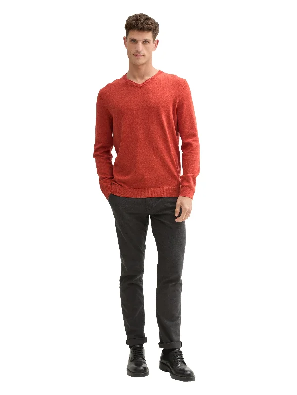 Athletic Pants Tom Tailor Knit Wear Orange Sweater