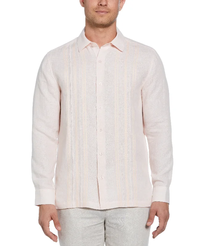 Cozy Outerwear Linen Guayabera Shirt