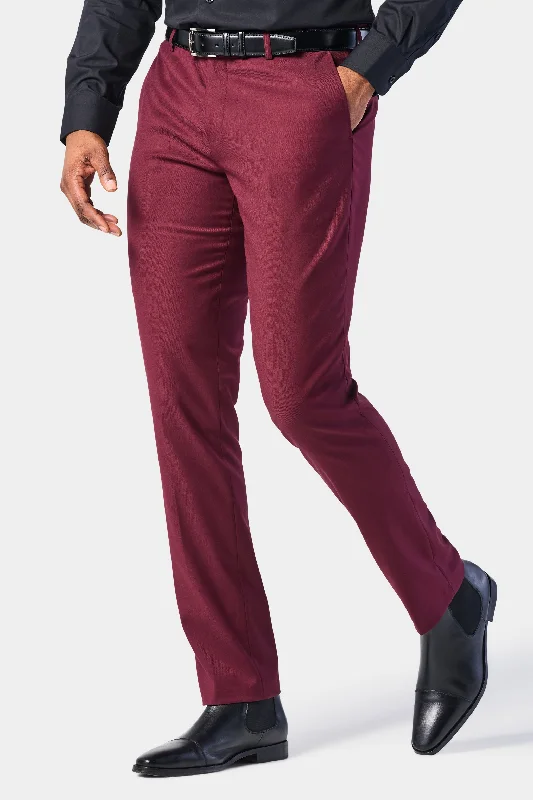 Casual Layers Burgundy Pants