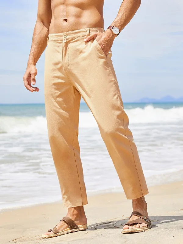 Modern Pants Classic Breathable Linen Pants (US Only)