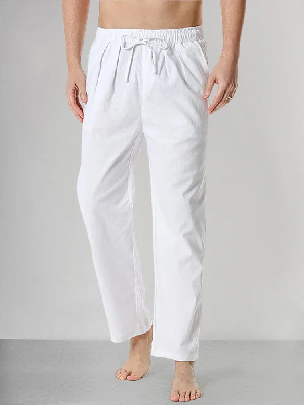 Relaxed Footwear Casual Cotton Linen Pants