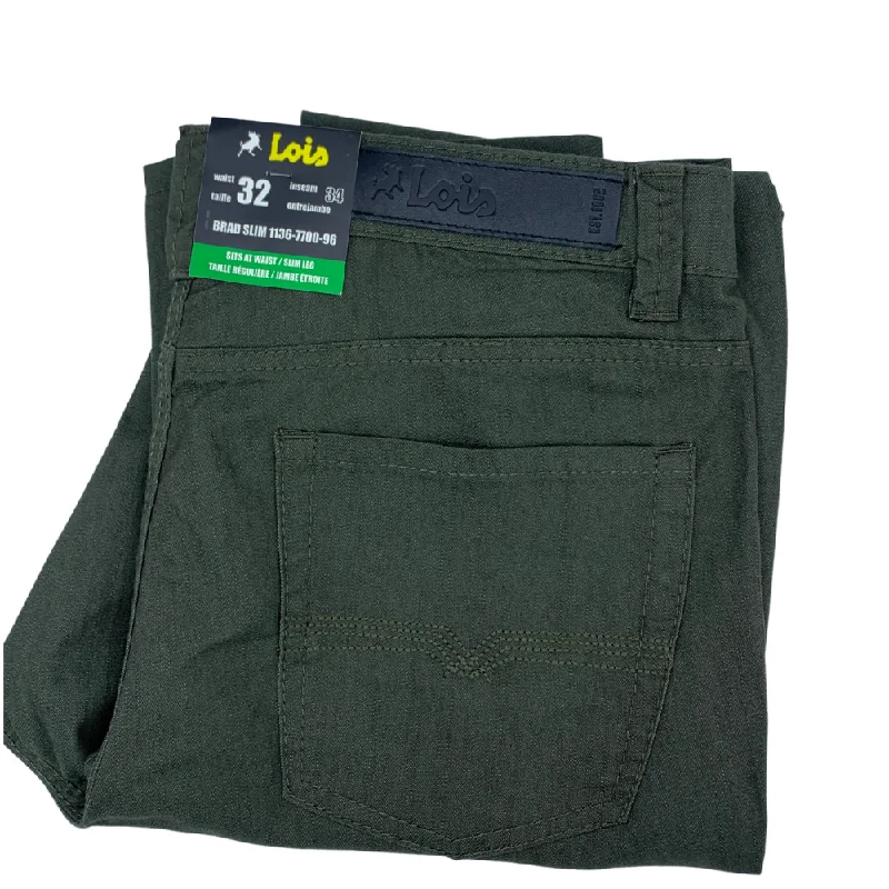 Cool Shorts Lois Brad Slim Casual Pant Olive  - 1136-7700-96 Olive