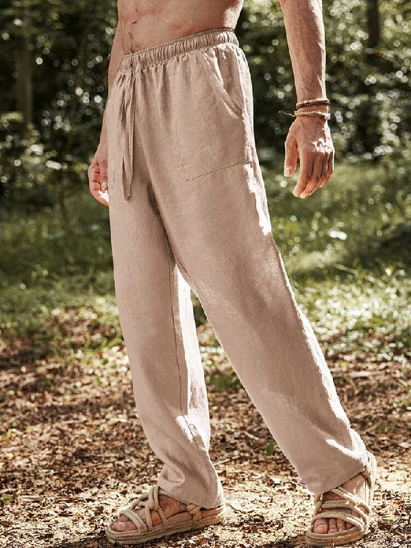 Fashionable Tops Eco-friendly 100% Linen Pants