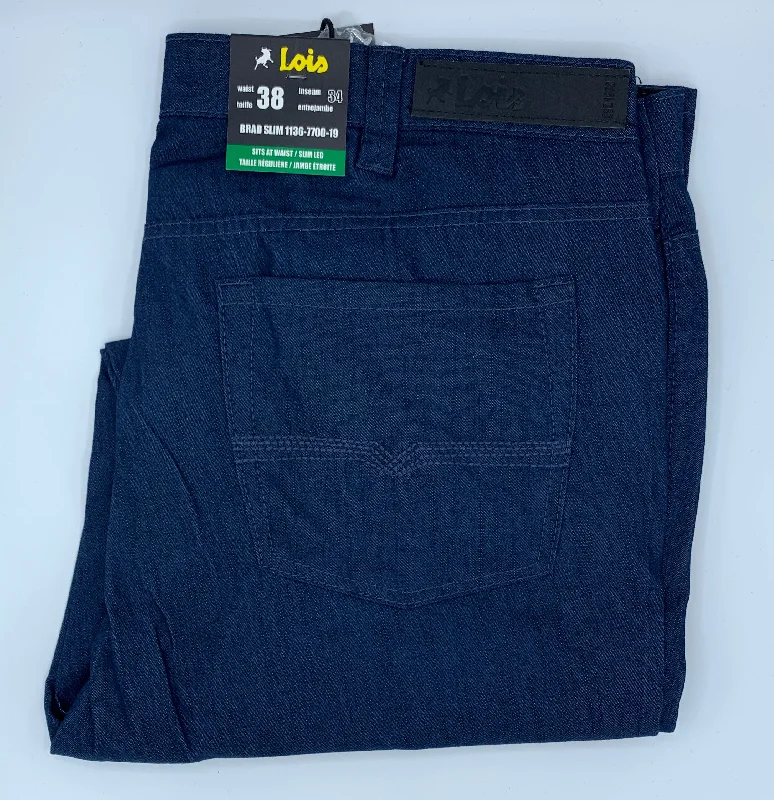 Bold Pants Lois Brad Slim Casual Pant - Denim Blue - 1136-7700-19