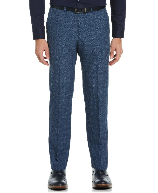 Urban Footwear Modern Fit Heathered Windowpane Dress Pant