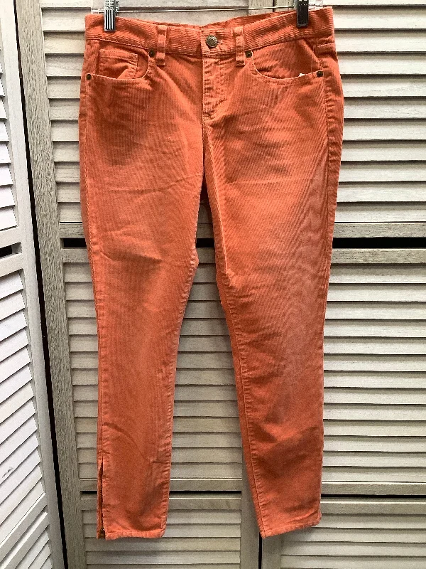 Relaxed Sweaters Pants Corduroy By J. Crew In Peach, Size: 6